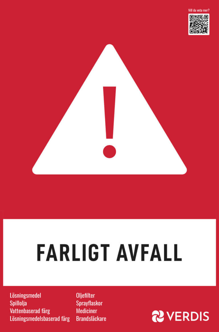 Skylt farligt avfall