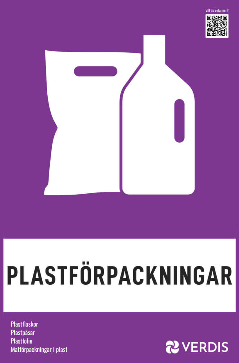 Skylt plastförpackningar