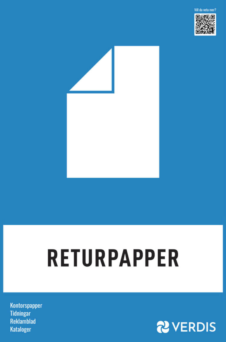 Skylt returpapper