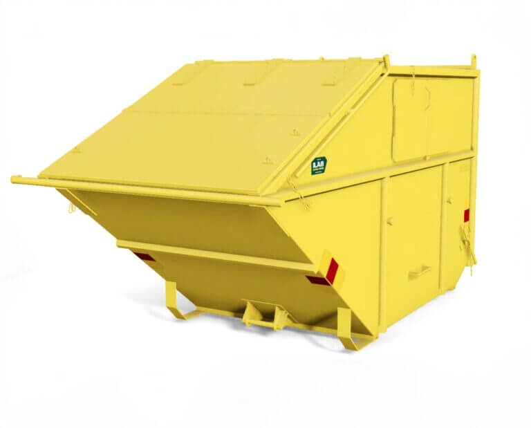 Vippcontainer 10 kbm täckt